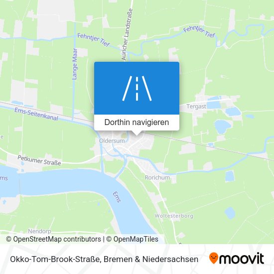 Okko-Tom-Brook-Straße Karte