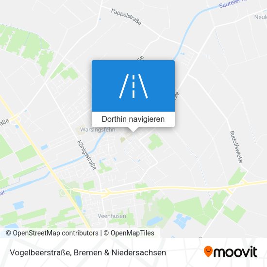 Vogelbeerstraße Karte