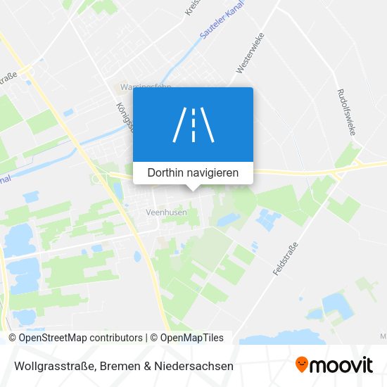 Wollgrasstraße Karte