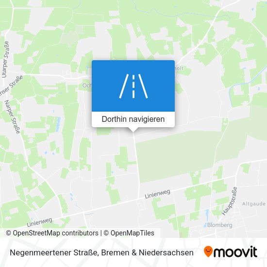 Negenmeertener Straße Karte