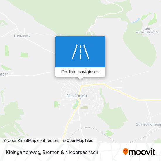 Kleingartenweg Karte
