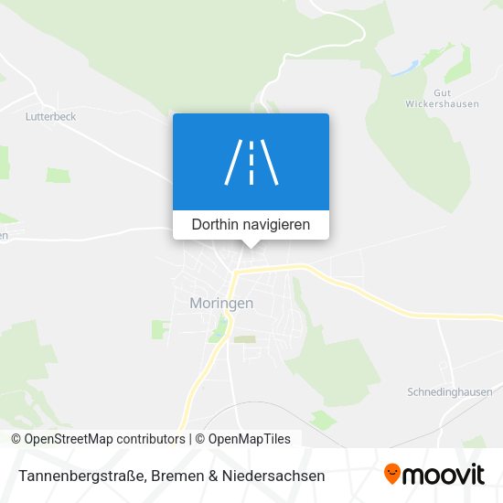 Tannenbergstraße Karte