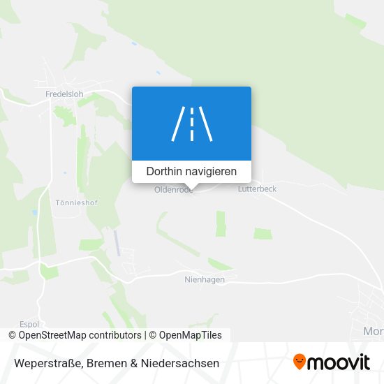Weperstraße Karte