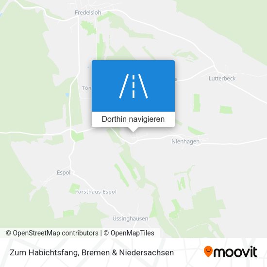 Zum Habichtsfang Karte