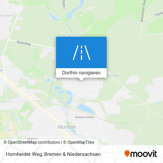Hornheider Weg Karte