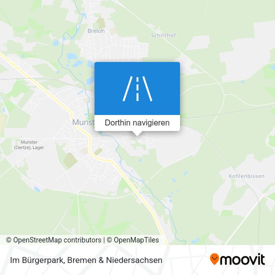 Im Bürgerpark Karte