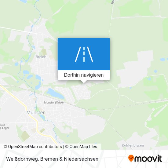 Weißdornweg Karte
