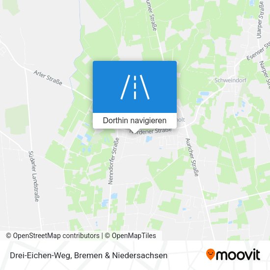 Drei-Eichen-Weg Karte