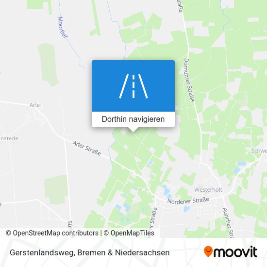 Gerstenlandsweg Karte
