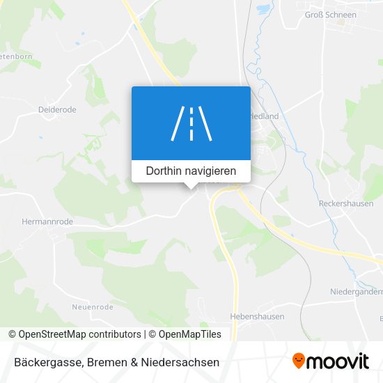 Bäckergasse Karte
