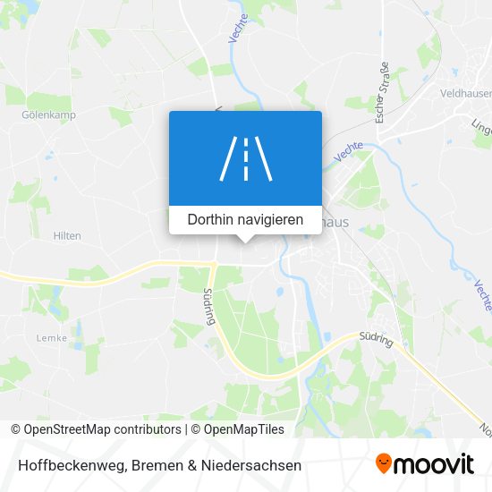 Hoffbeckenweg Karte