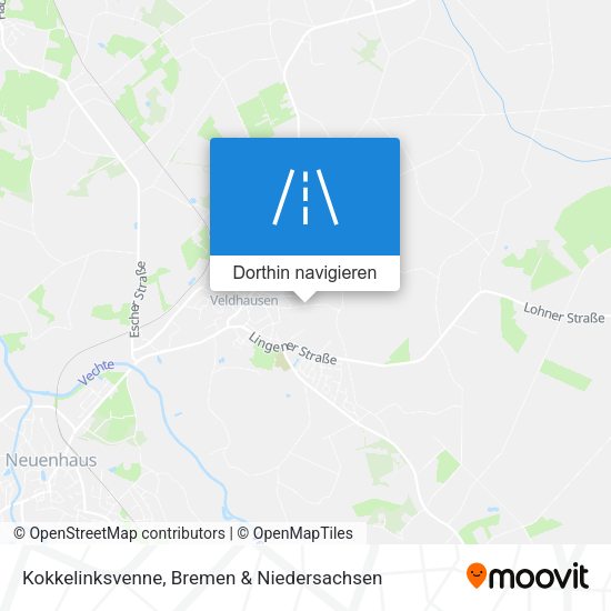 Kokkelinksvenne Karte