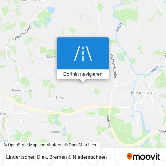 Lindertschen Diek Karte