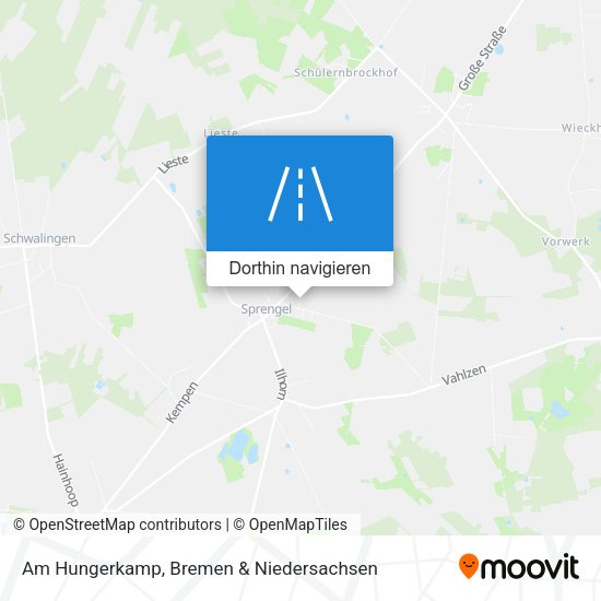 Am Hungerkamp Karte