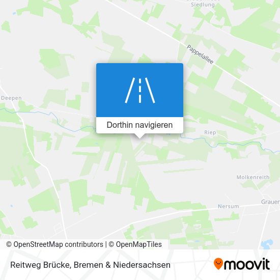 Reitweg Brücke Karte