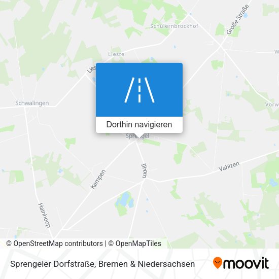 Sprengeler Dorfstraße Karte