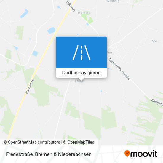 Fredestraße Karte