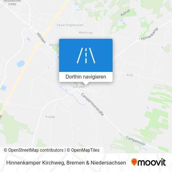 Hinnenkamper Kirchweg Karte