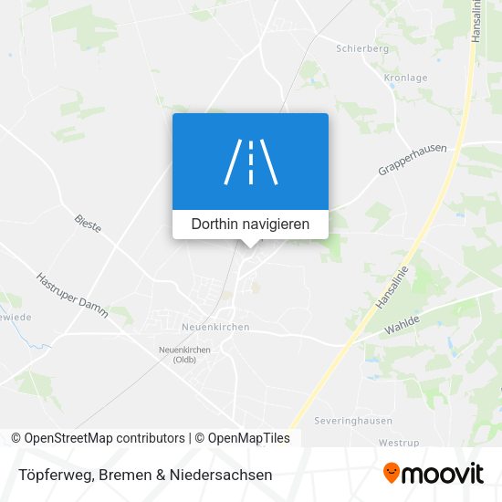 Töpferweg Karte