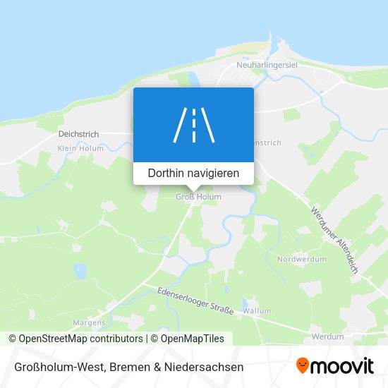 Großholum-West Karte