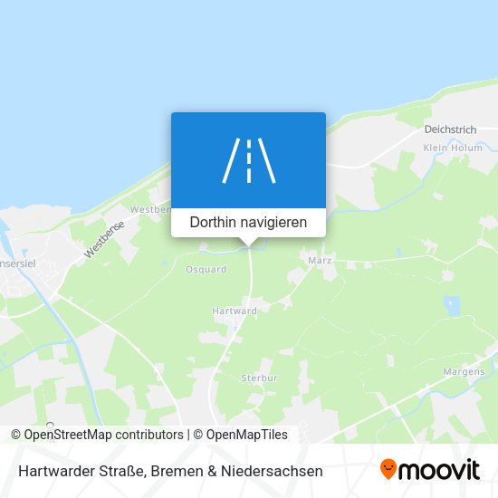 Hartwarder Straße Karte