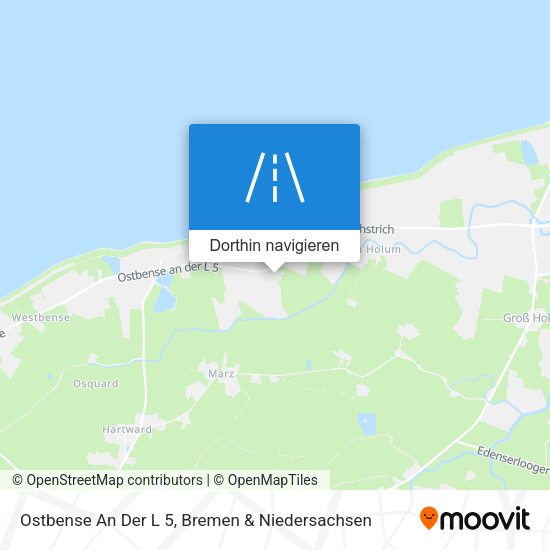 Ostbense An Der L 5 Karte