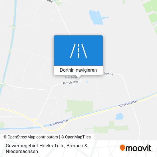 Gewerbegebiet Hoeks Teile Karte
