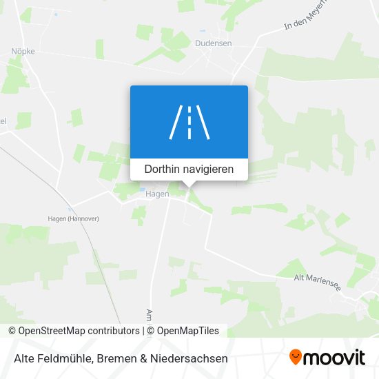 Alte Feldmühle Karte