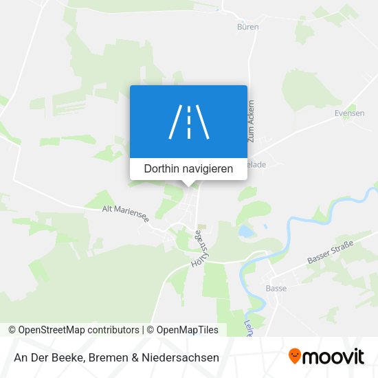 An Der Beeke Karte