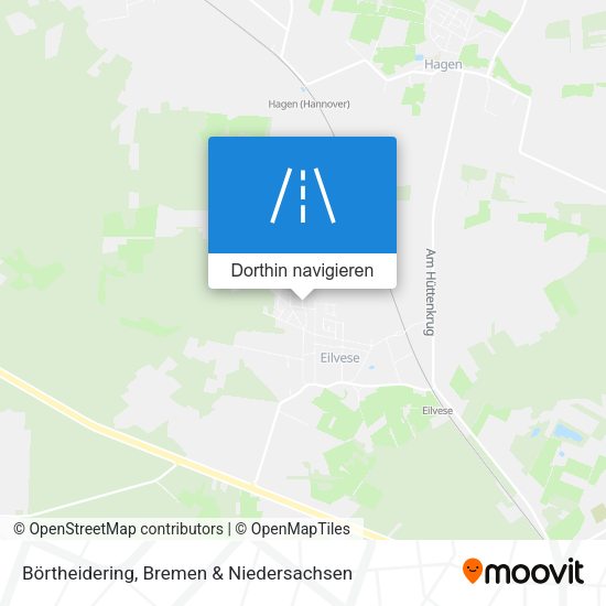 Börtheidering Karte
