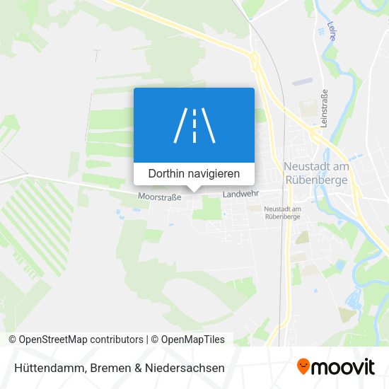 Hüttendamm Karte