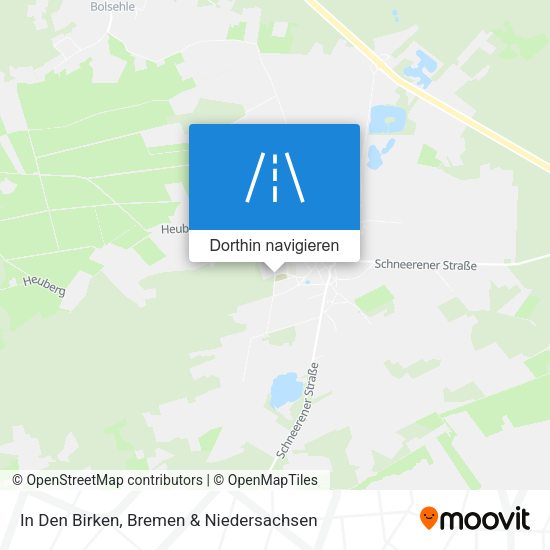 In Den Birken Karte