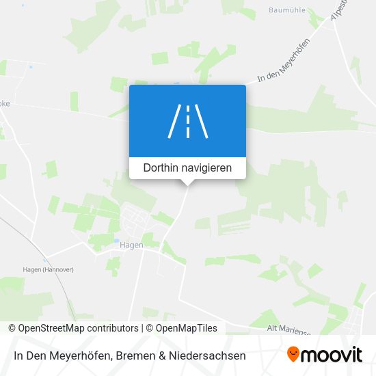 In Den Meyerhöfen Karte