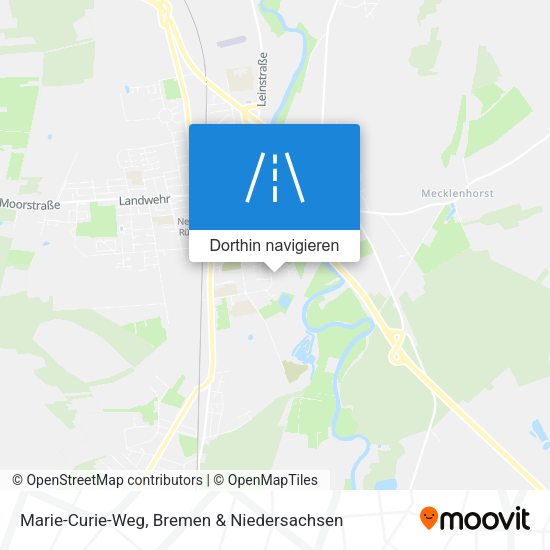 Marie-Curie-Weg Karte