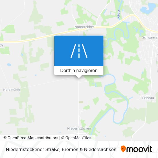 Niedernstöckener Straße Karte