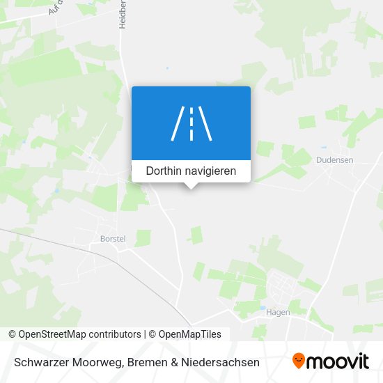 Schwarzer Moorweg Karte