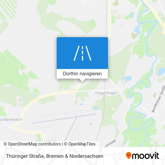 Thüringer Straße Karte