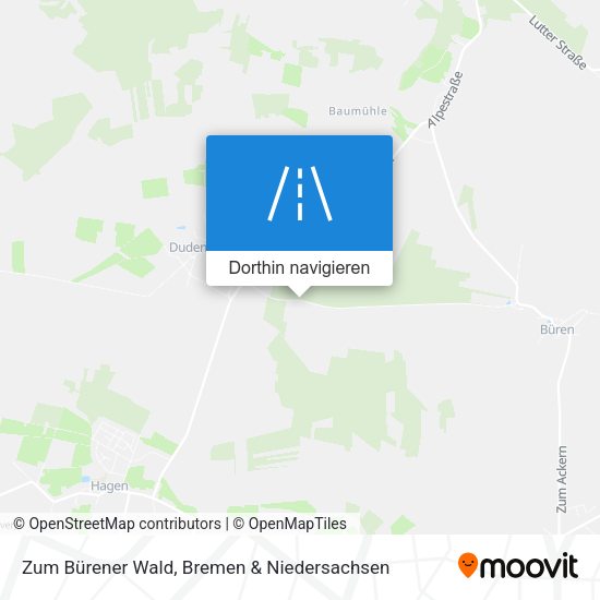 Zum Bürener Wald Karte