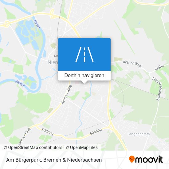 Am Bürgerpark Karte