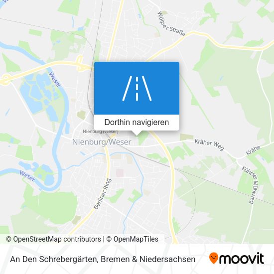 An Den Schrebergärten Karte