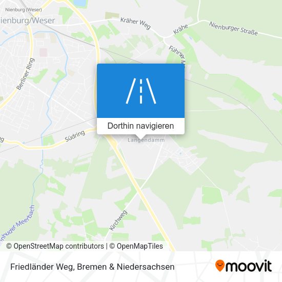 Friedländer Weg Karte
