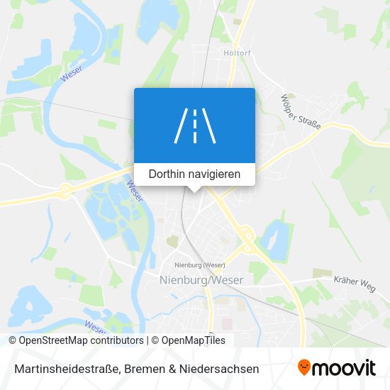 Martinsheidestraße Karte