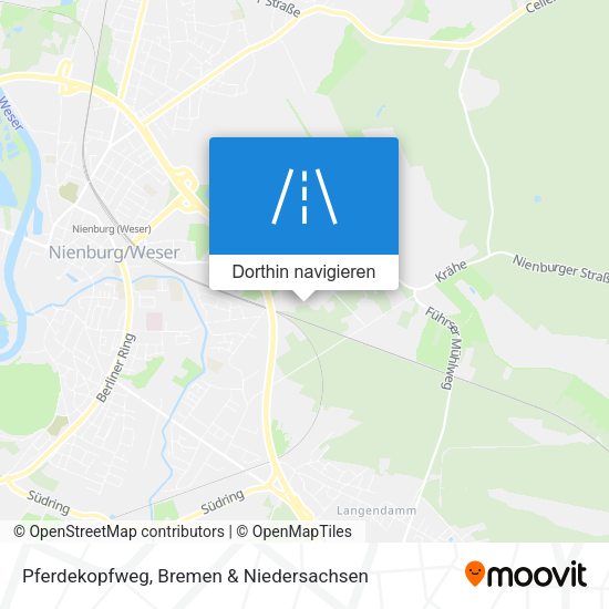 Pferdekopfweg Karte