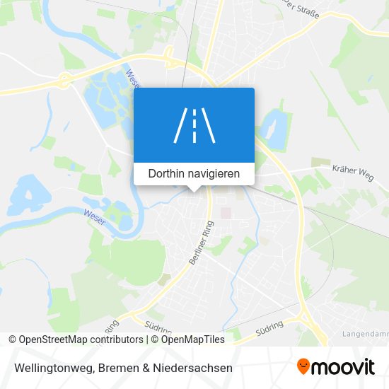 Wellingtonweg Karte