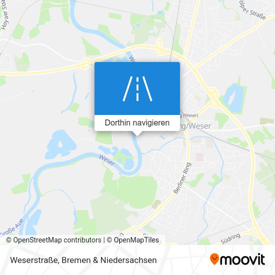 Weserstraße Karte