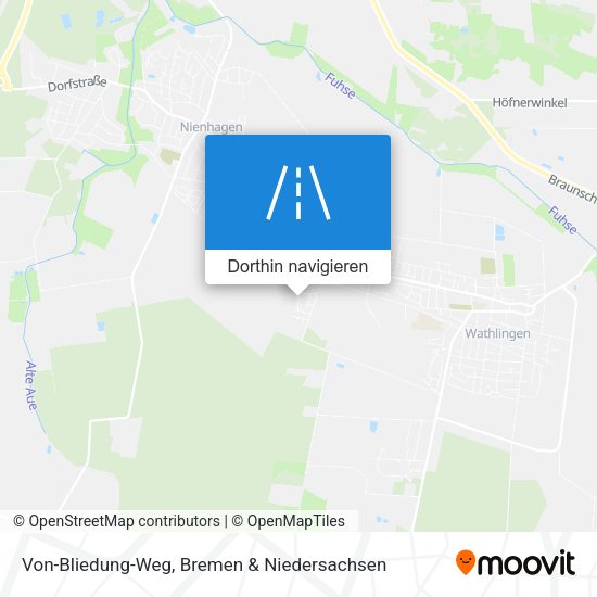 Von-Bliedung-Weg Karte