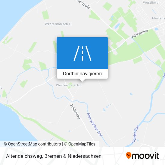 Altendeichsweg Karte