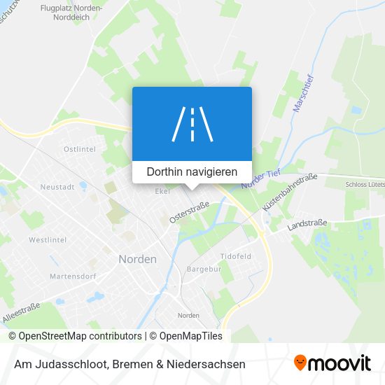 Am Judasschloot Karte