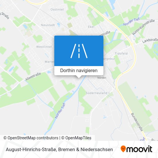 August-Hinrichs-Straße Karte