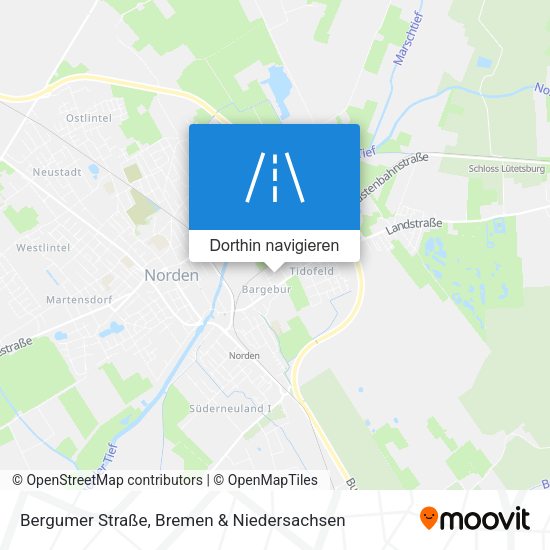 Bergumer Straße Karte